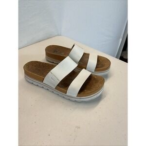 REEF Cushion Vista‎ Hi Women's Platform Fashion Sandal White Size 10